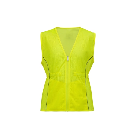Lime Fitted Safety Vest, Large